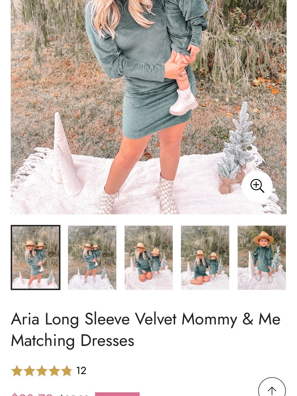 Mommy and me matching dresses